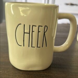 Rae Dunn Cheer Mug in Cream